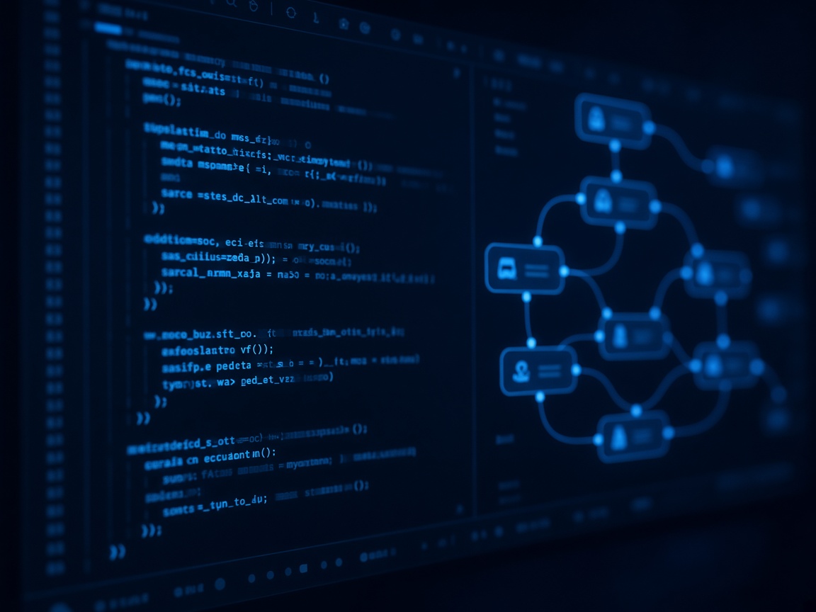 Automation code on a screen